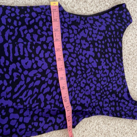 LOFT Purple & Black Animal Print Dress, XS - Picture 11 of 13